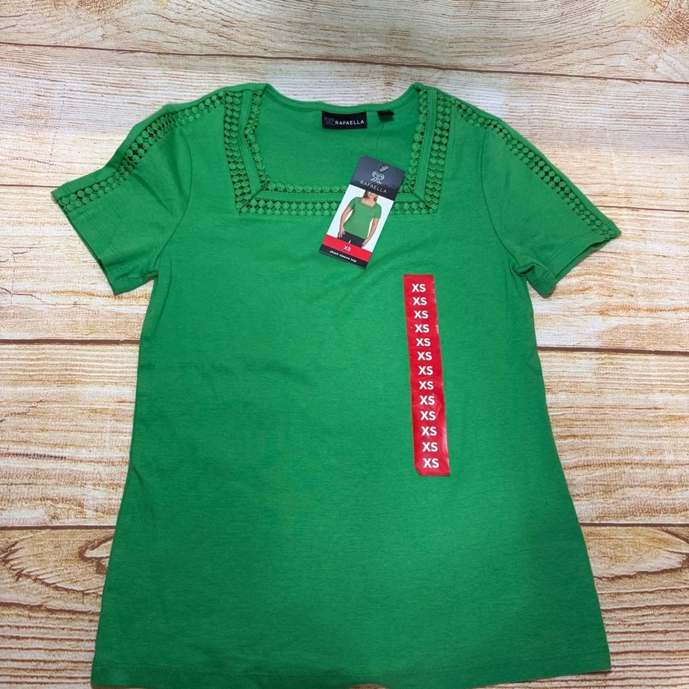 Rafaella Women's Squareneck Top Size XS‎